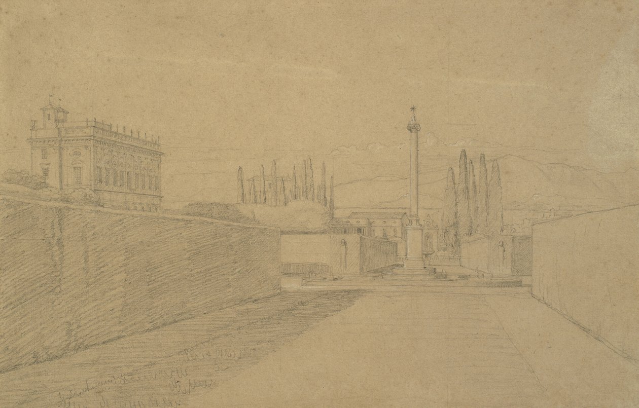 I Villa Albanis haver af Constantin Hansen