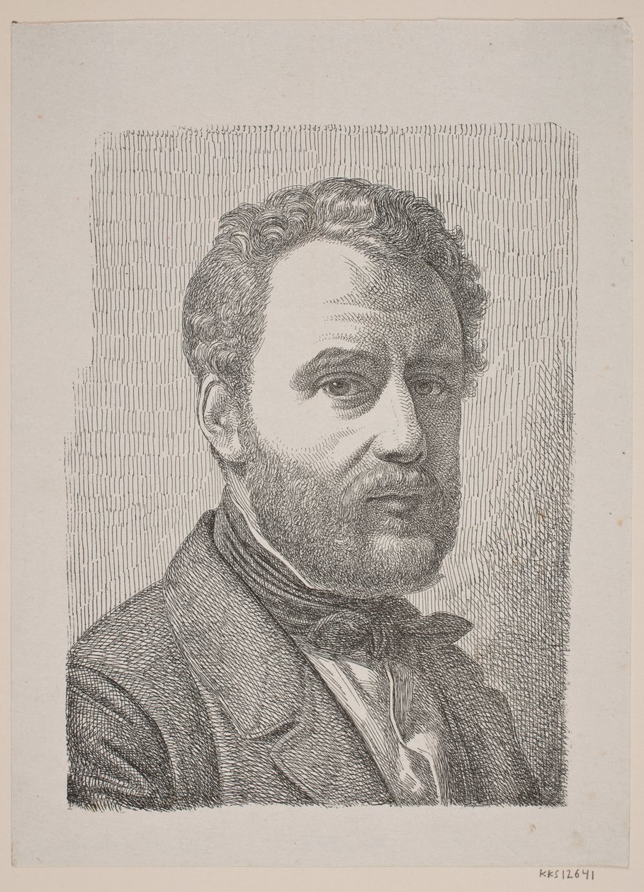Portræt af Wilhelm Marstrand af Constantin Hansen