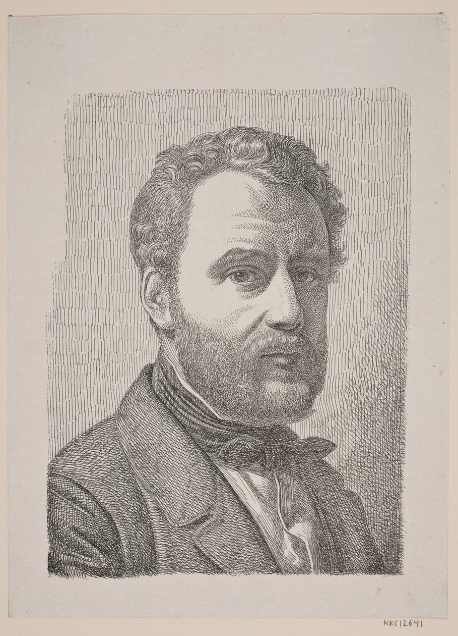 Portræt af Wilhelm Marstrand af Constantin Hansen