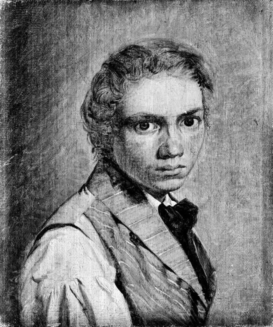 Selvportræt af Constantin Hansen