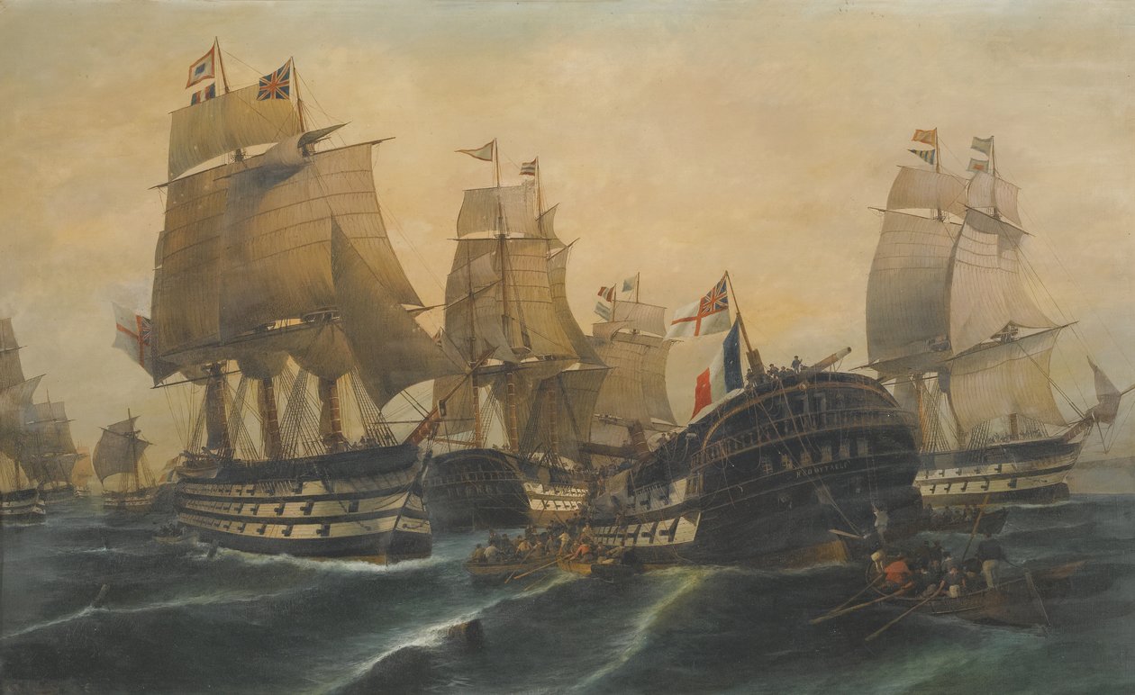 Slaget ved Trafalgar af Constantinos Volanakis