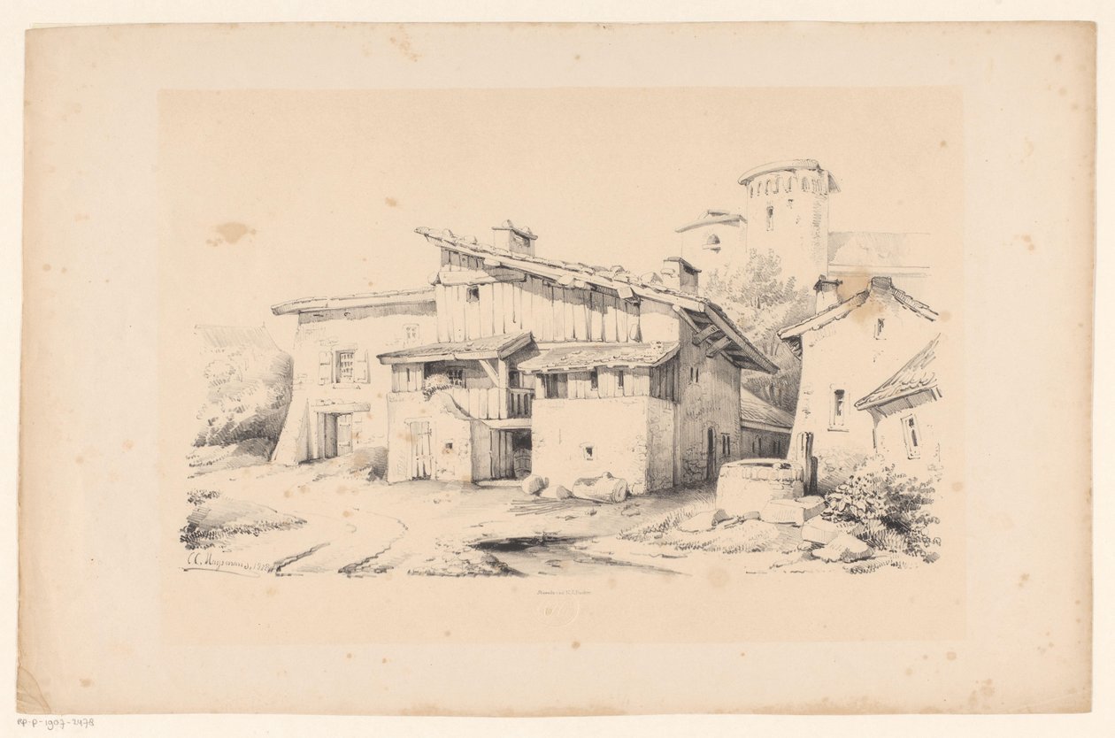 Huse og Tårn The Landscape (serietitel) af Constantinus Cornelis Huysmans