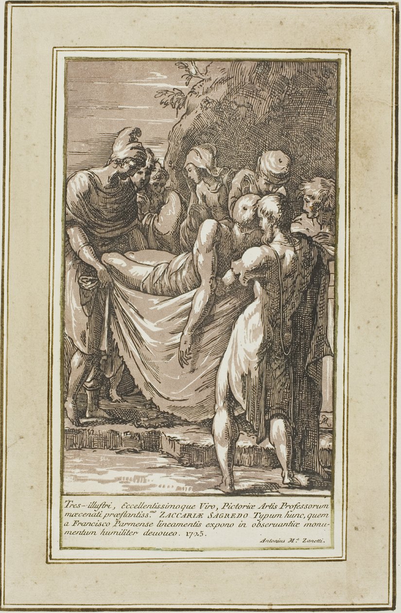 Begravelsen af Conte Antonio Maria Zanetti the Elder