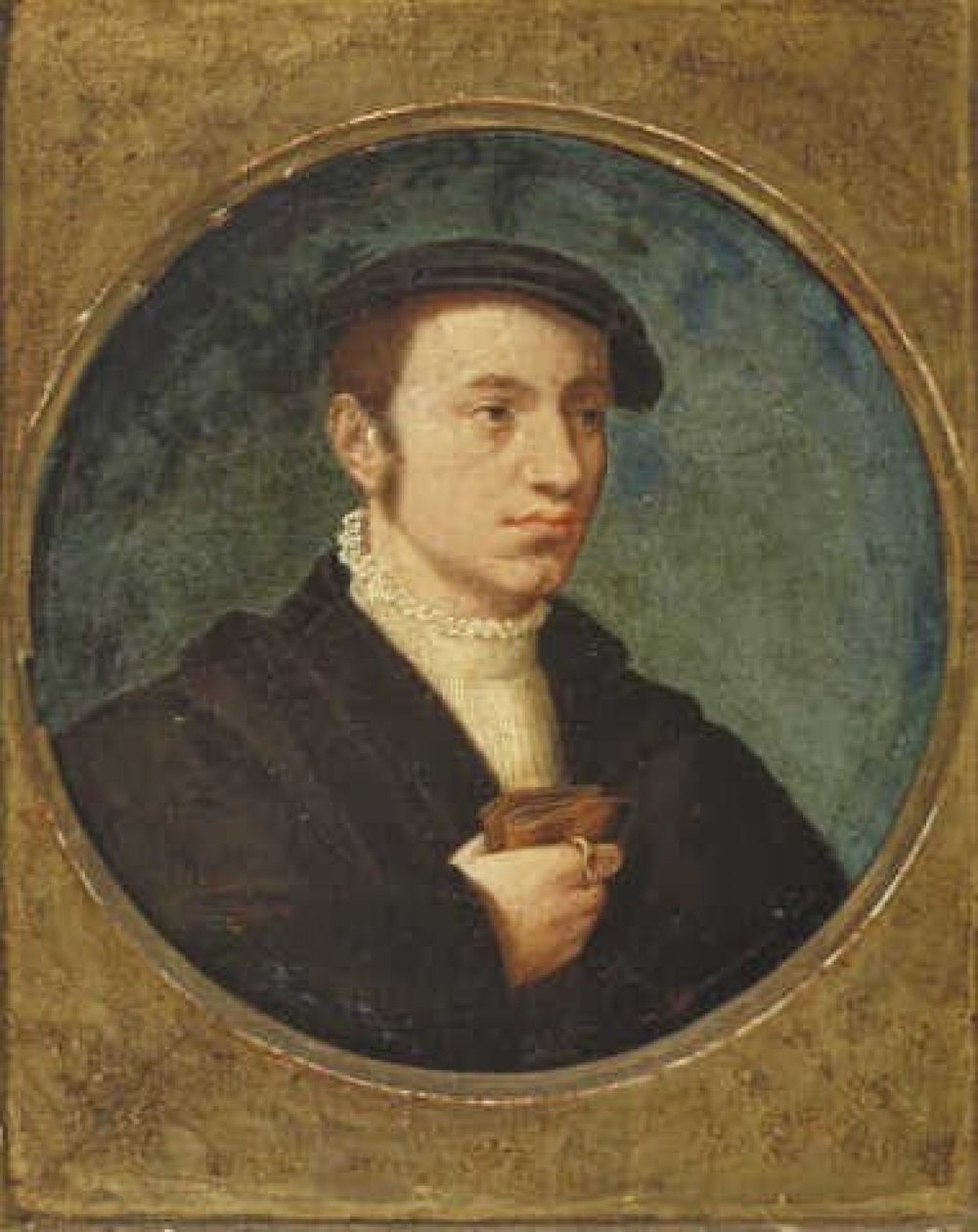 Ung mand med basker af Corneille de Lyon
