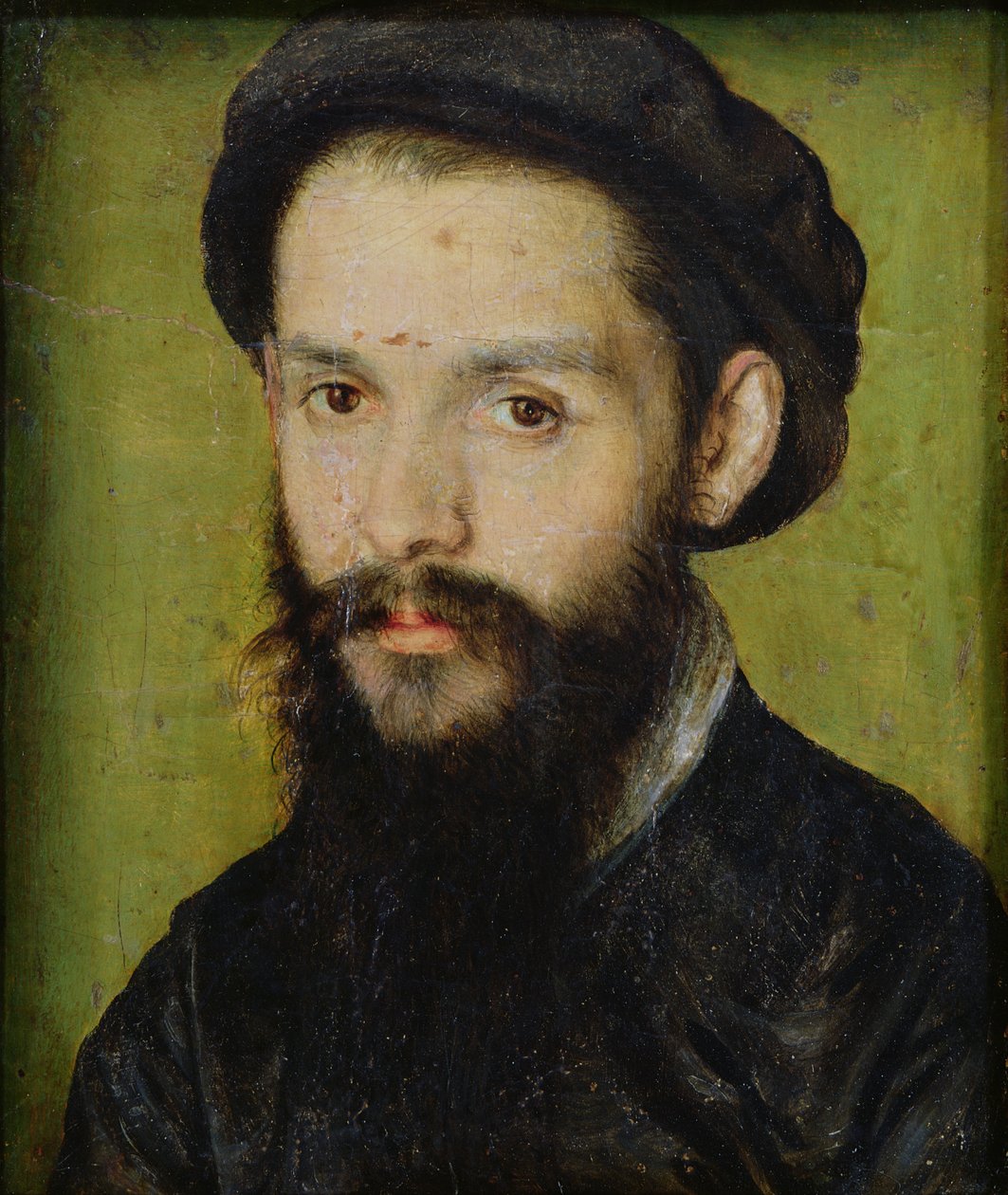 Portræt, der formodes at være Clement Marot (1496-1544) (detalje af 246497) af Corneille de Lyon