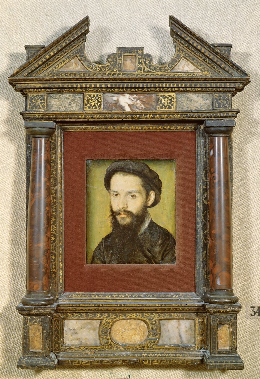 Portræt formodet at være Clement Marot (1496-1544) (se 226058 for detaljer) af Corneille de Lyon