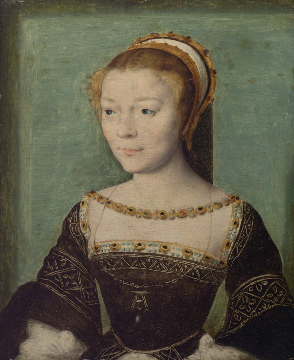 Anne de Pisseleu, hertuginde af Etampes, ca. 1535-40 af Corneille de Lyon attr. to Corneille de Lyon attr. to
