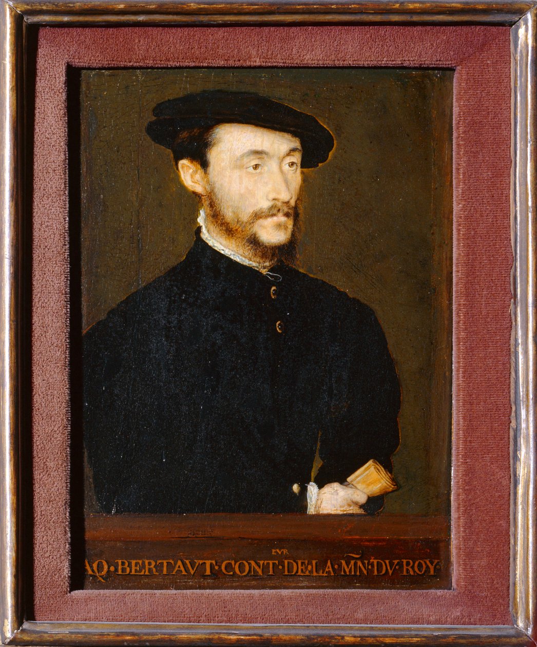 Jacques Bertaut, controleur de la Maison du Roi - Portræt af Jacques Bertaut ... af Corneille de Lyon