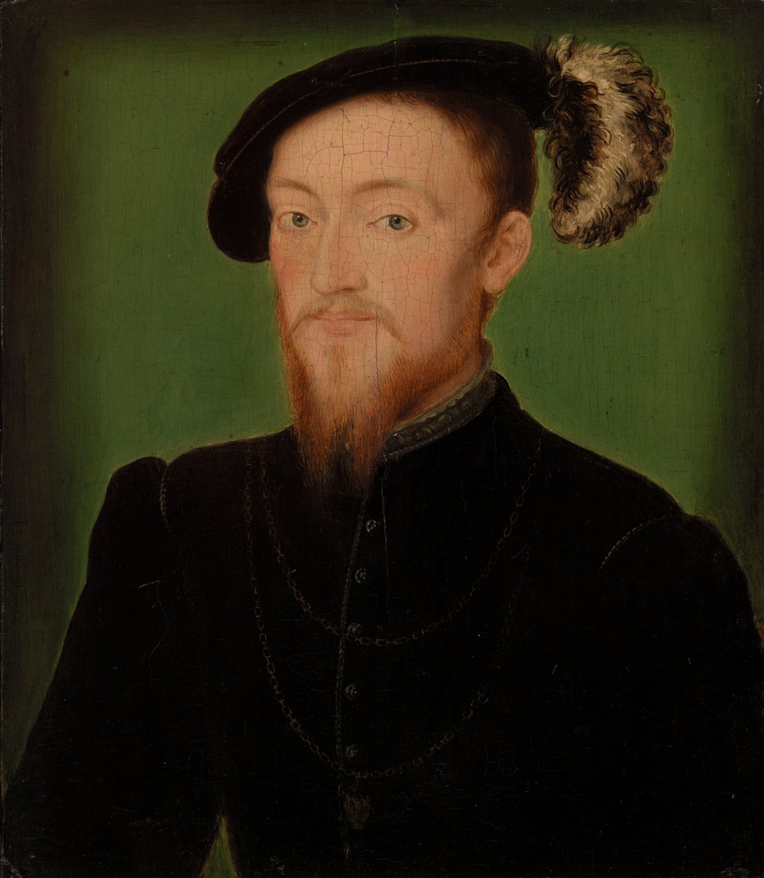 Mand med en fjer i hat af Corneille de Lyon