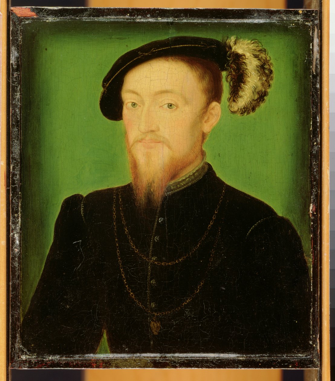 Mand med en fjer i hatten af Corneille de Lyon