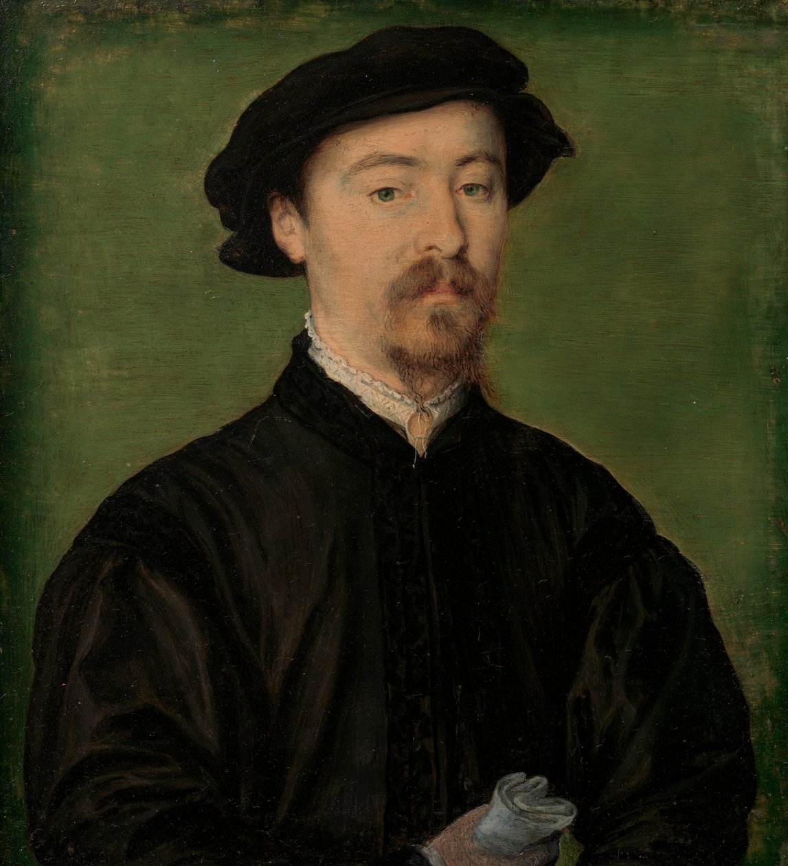 Portræt af en mand med handsker, 1540-45. af Corneille de Lyon