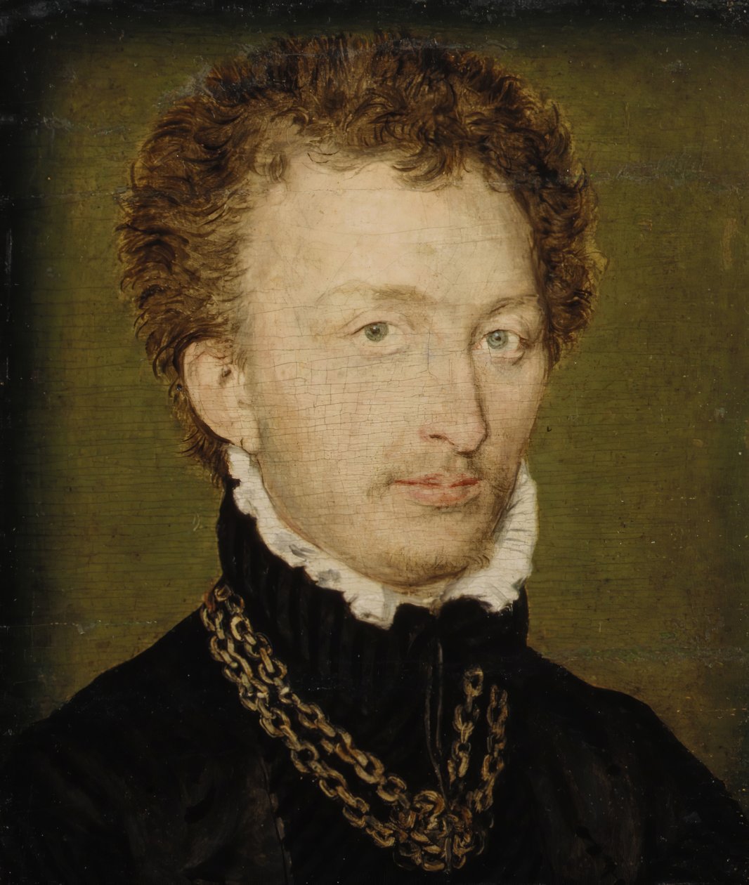 Portræt af en mand med en guldkæde. af Corneille de Lyon