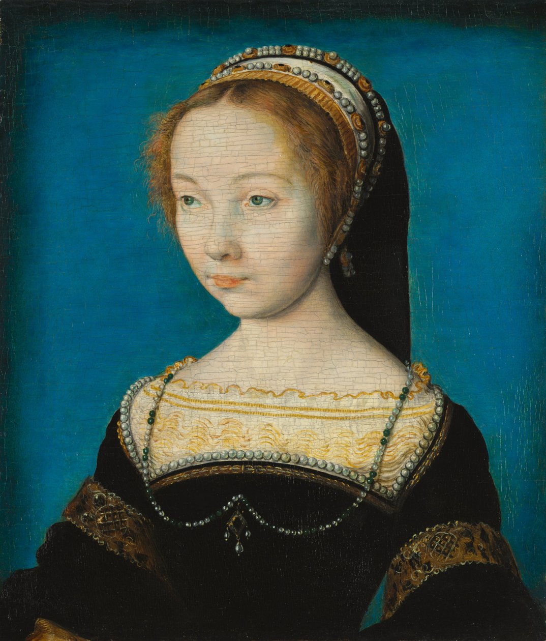 Portræt af en kvinde, ca. 1540 (olie på træ) af Corneille de Lyon