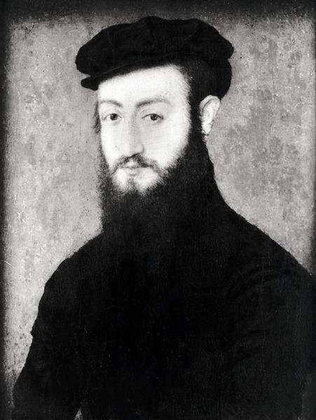 Portræt af en gentleman af Corneille de Lyon attr. to Corneille de Lyon attr. to