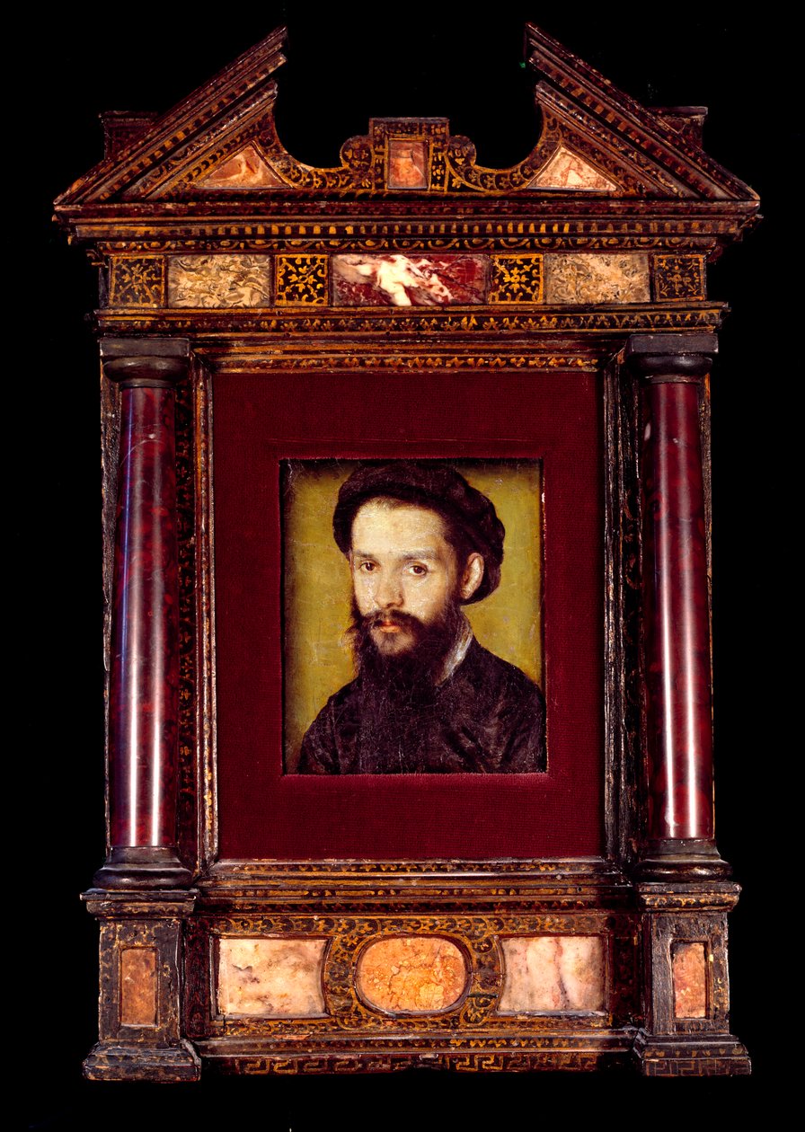 Portræt af Clement des Marets dit Marot (1496-1544) fransk digter. Maleri af Corneille De Lyon (Corneille de The Hague) (1500/1510-1574) søn. 0,12 x 0,10 m. 16. århundrede. af Corneille de la  Haye