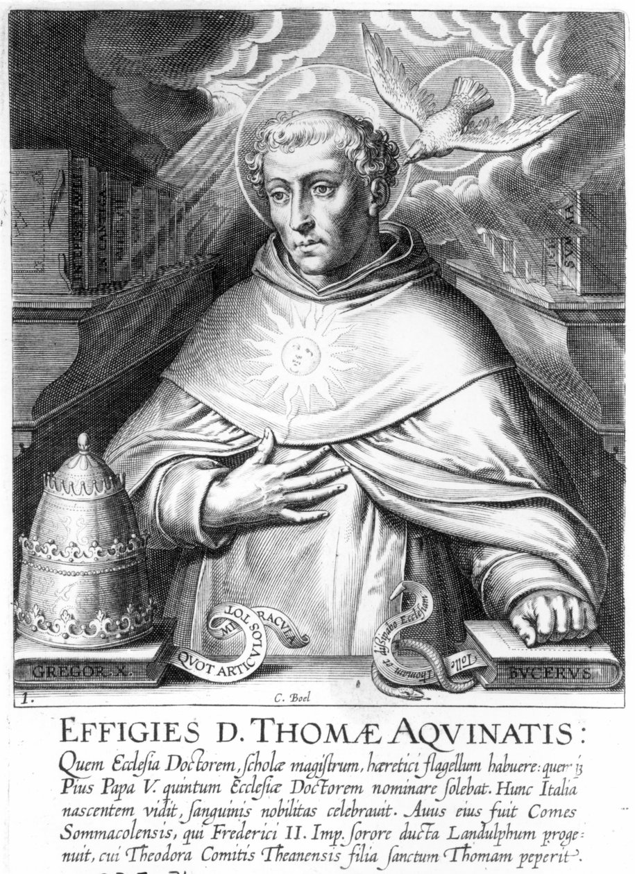 Sankt Thomas Aquinas af Cornelis Boel