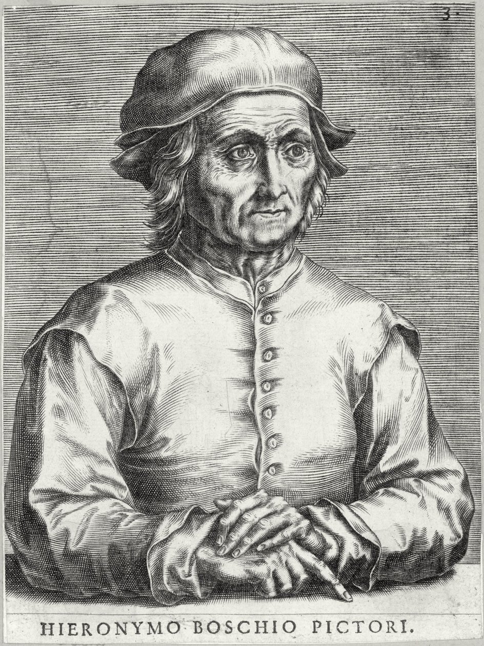 Portræt af Hieronymus Bosch af Cornelis Cort