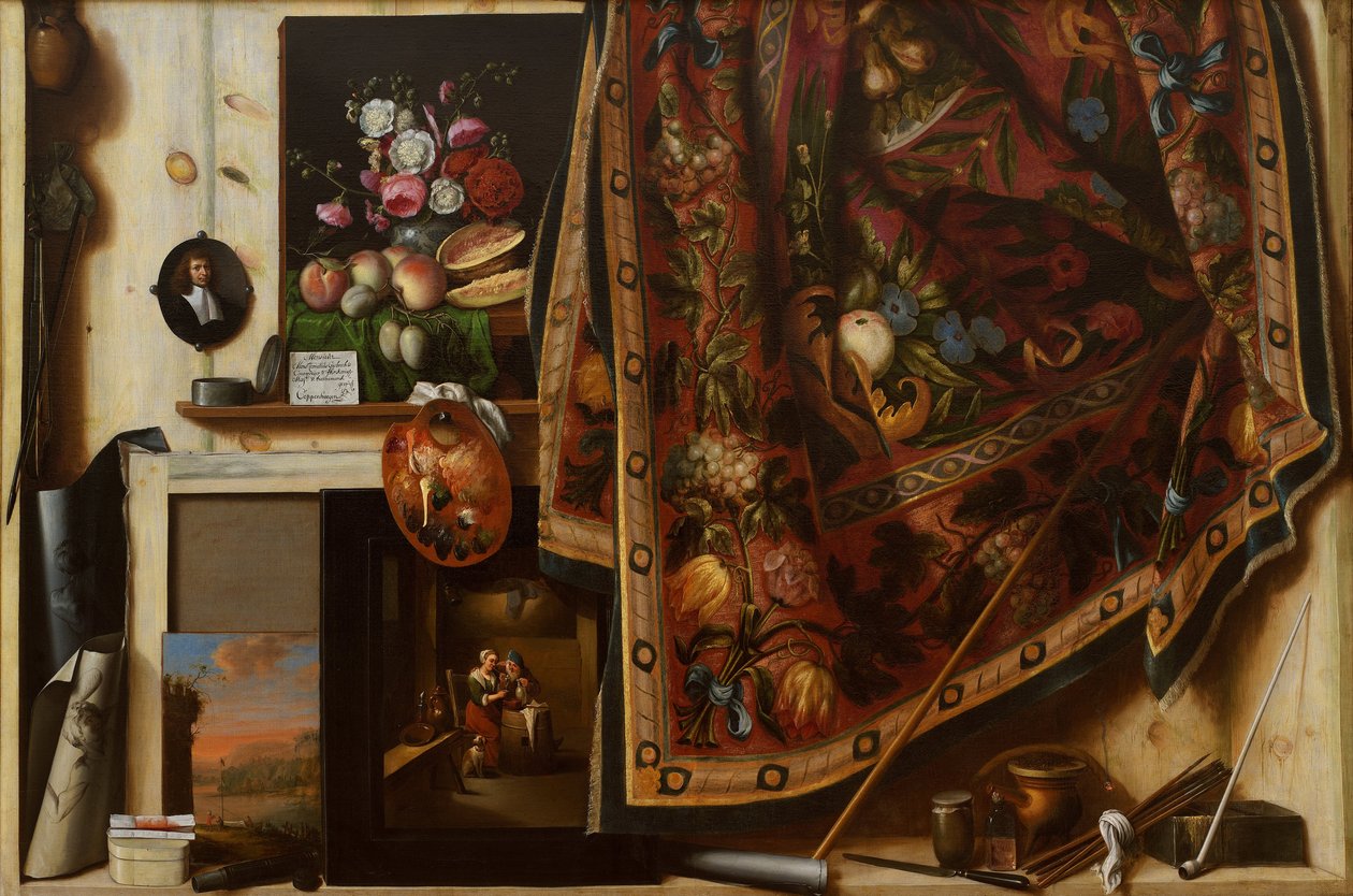 Optisk illusion. Et kabinet i kunstnerstudiet af Cornelis Norbertus Gysbrechts