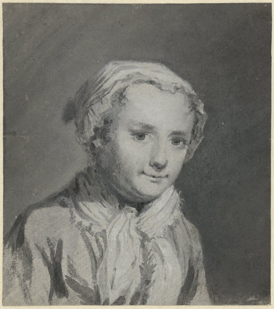 Portræt af Sara Troost af Cornelis Troost