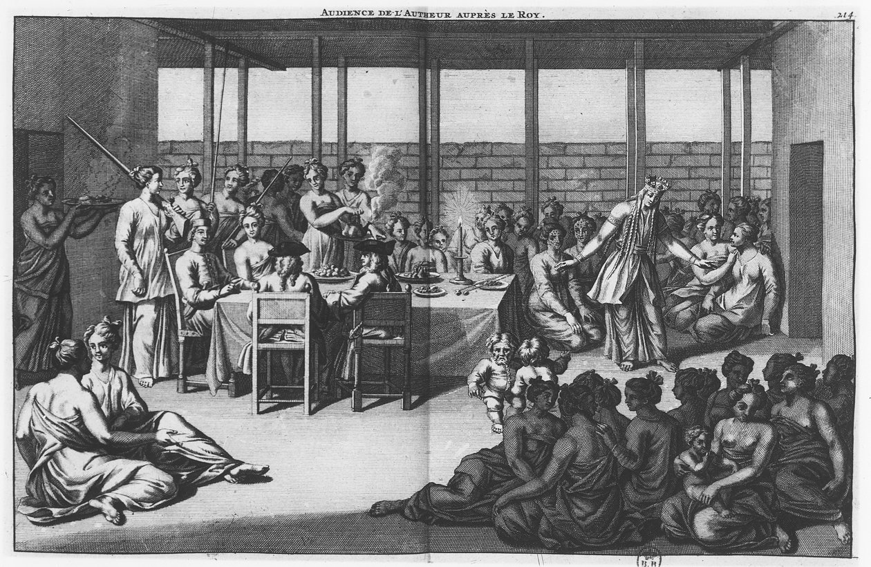 Publikum givet af sultanen af Bantam til Cornelis de Bruijn af Cornelis de Bruyn