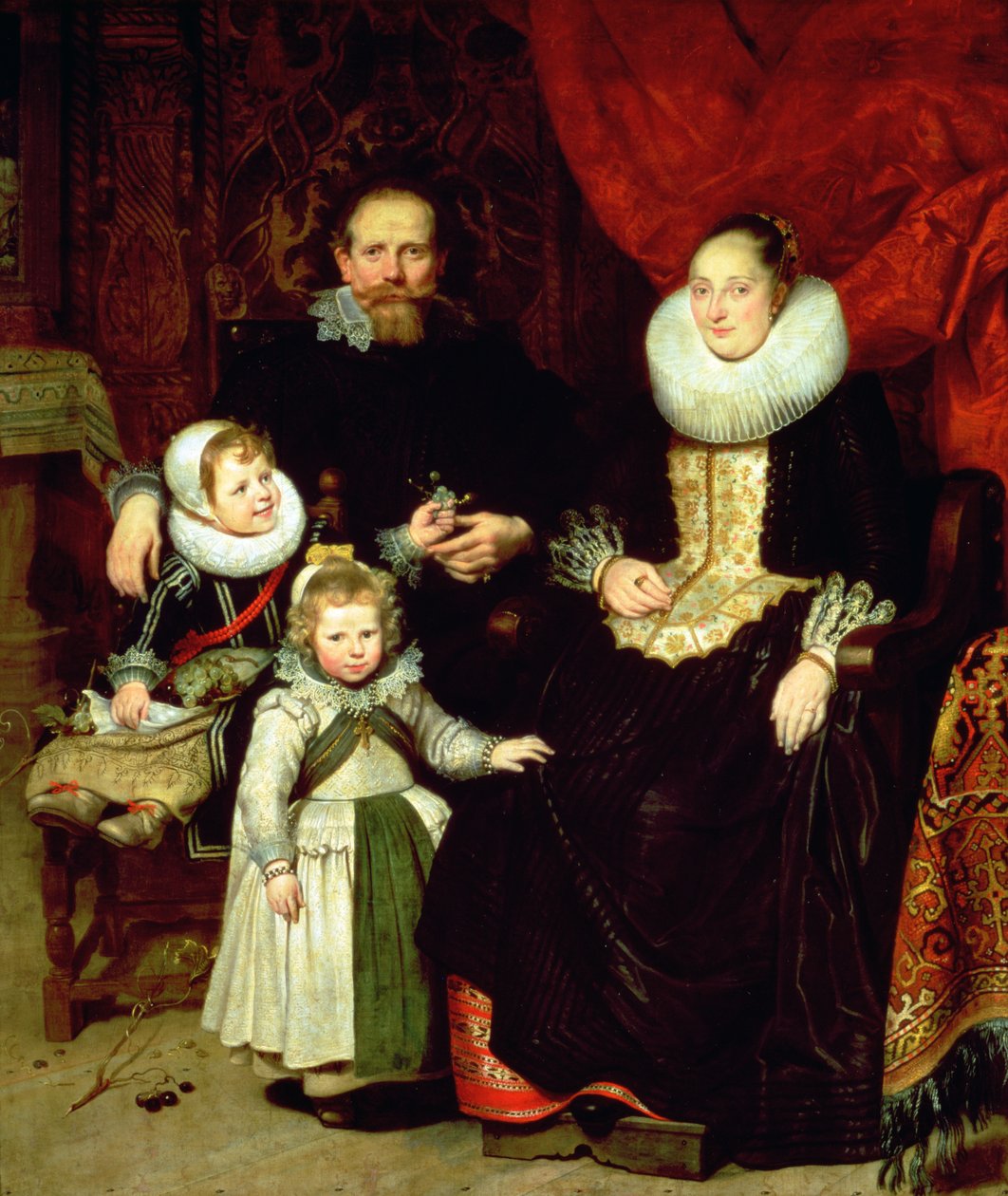 Portræt af kunstneren med hans familie af Cornelis de Vos