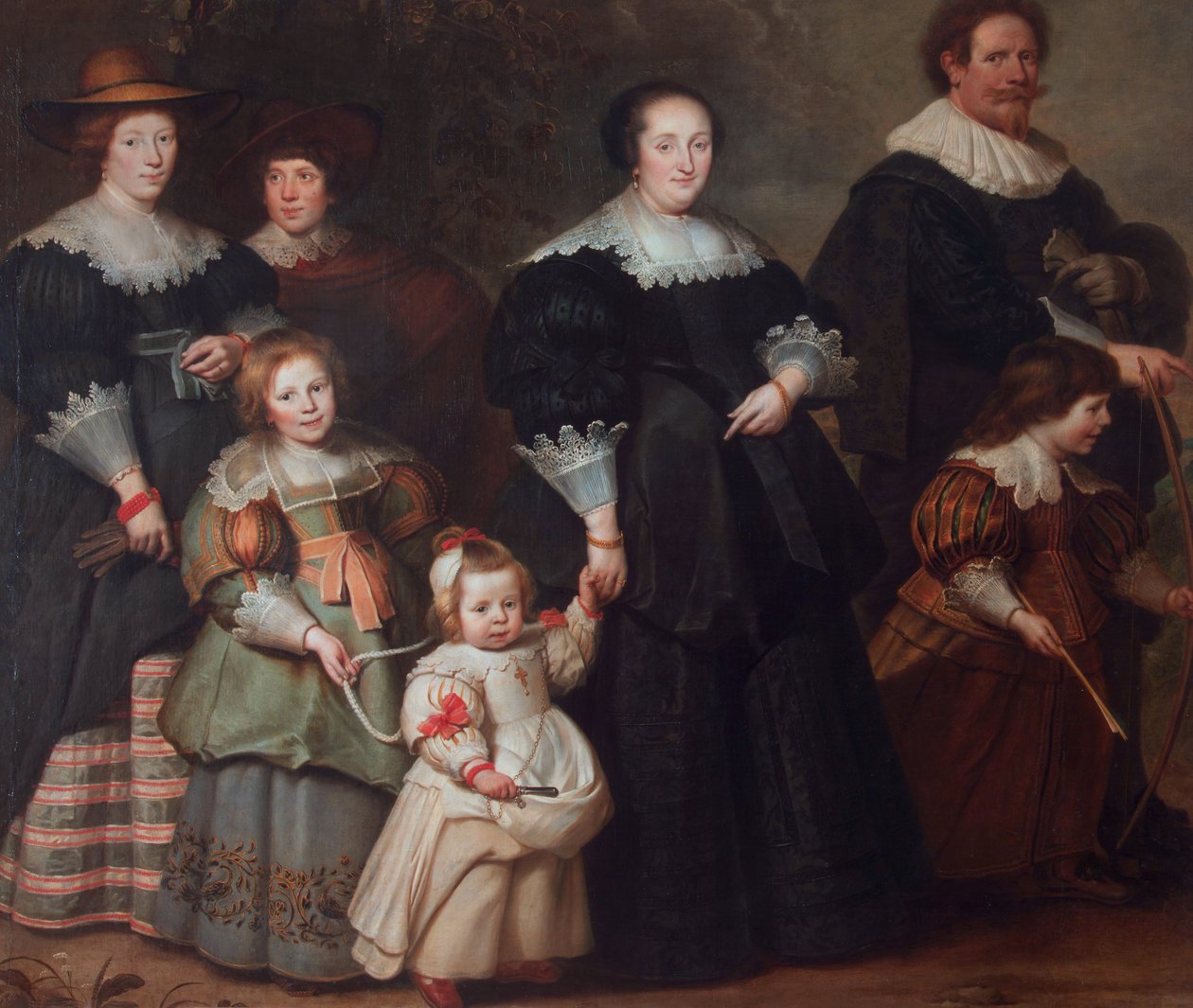 Selvportræt af kunstneren med sin kone Suzanne Cock og deres børn af Cornelis de Vos