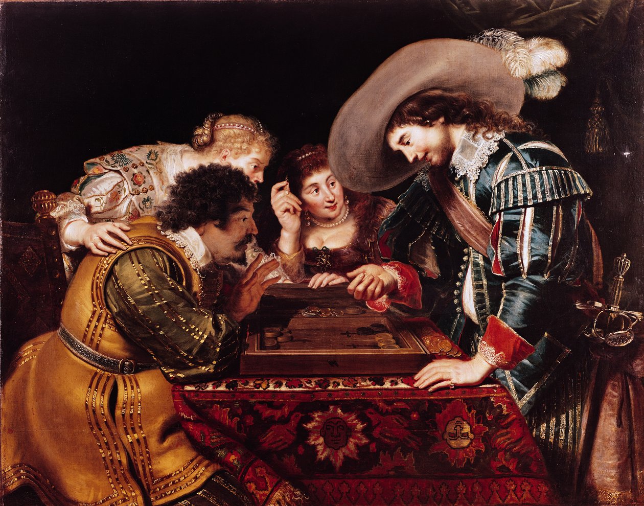 Backgammon-spillet af Cornelis de Vos
