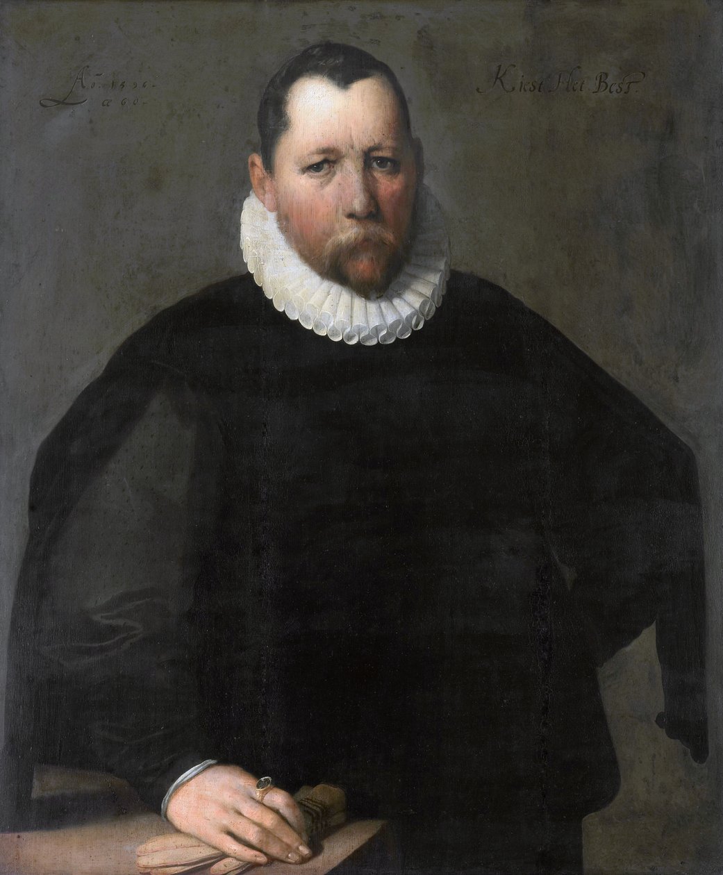 Portræt af Pieter Jansz. Vælg (1536-1597) af Cornelis van Haarlem