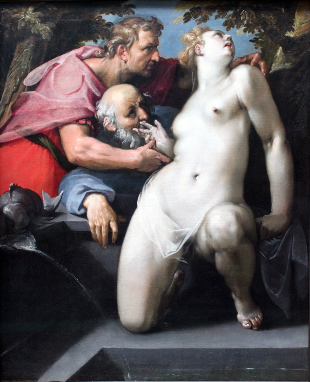 Susanna og de to gamle mennesker af Cornelis van Haarlem