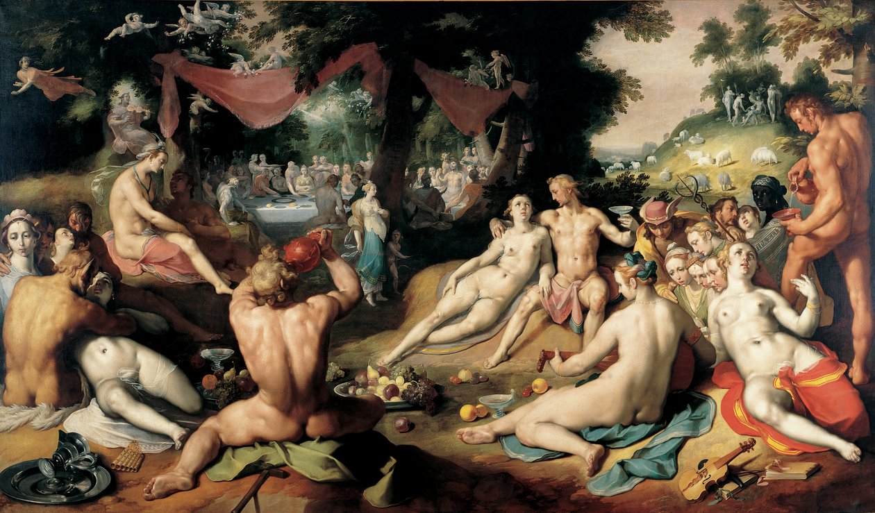 Brylluppet mellem Peleus og Thetis af Cornelis van Haarlem
