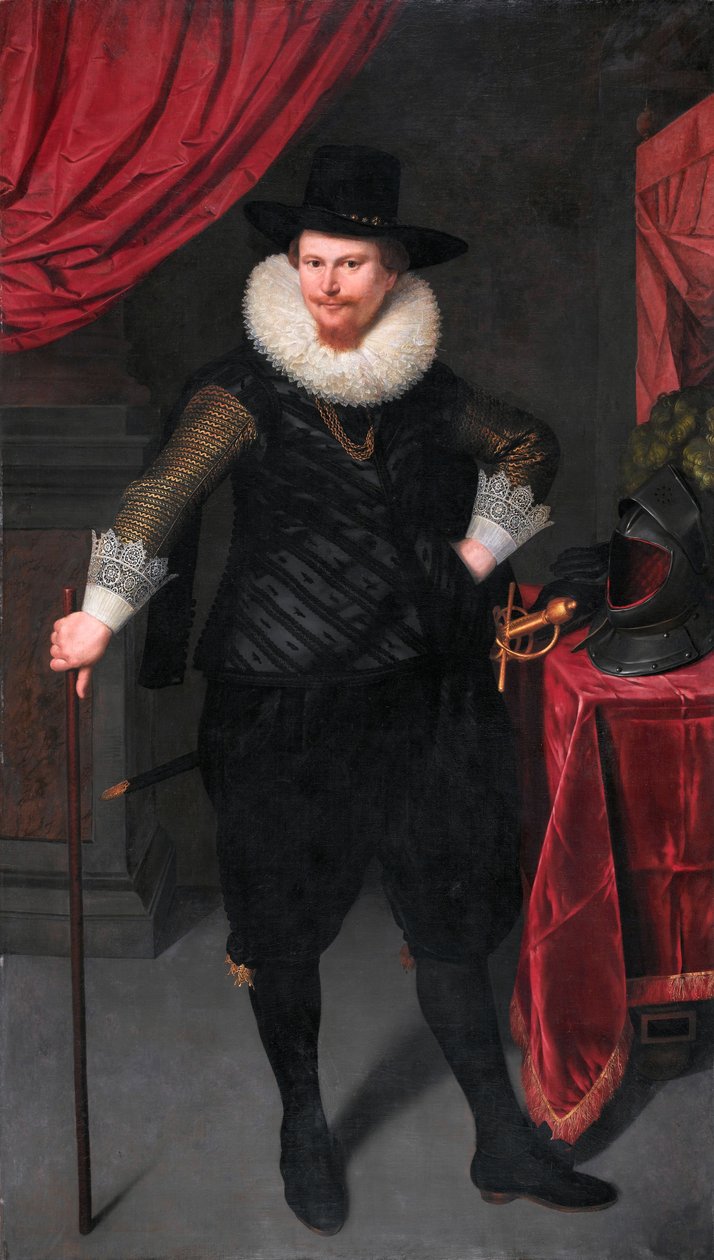 Portræt af Laurens Reael (1583-1637) af Cornelis van der Voort