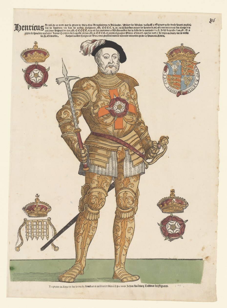 Portræt af Henrik VIII af England af Cornelis Anthonisz. (manner of)
