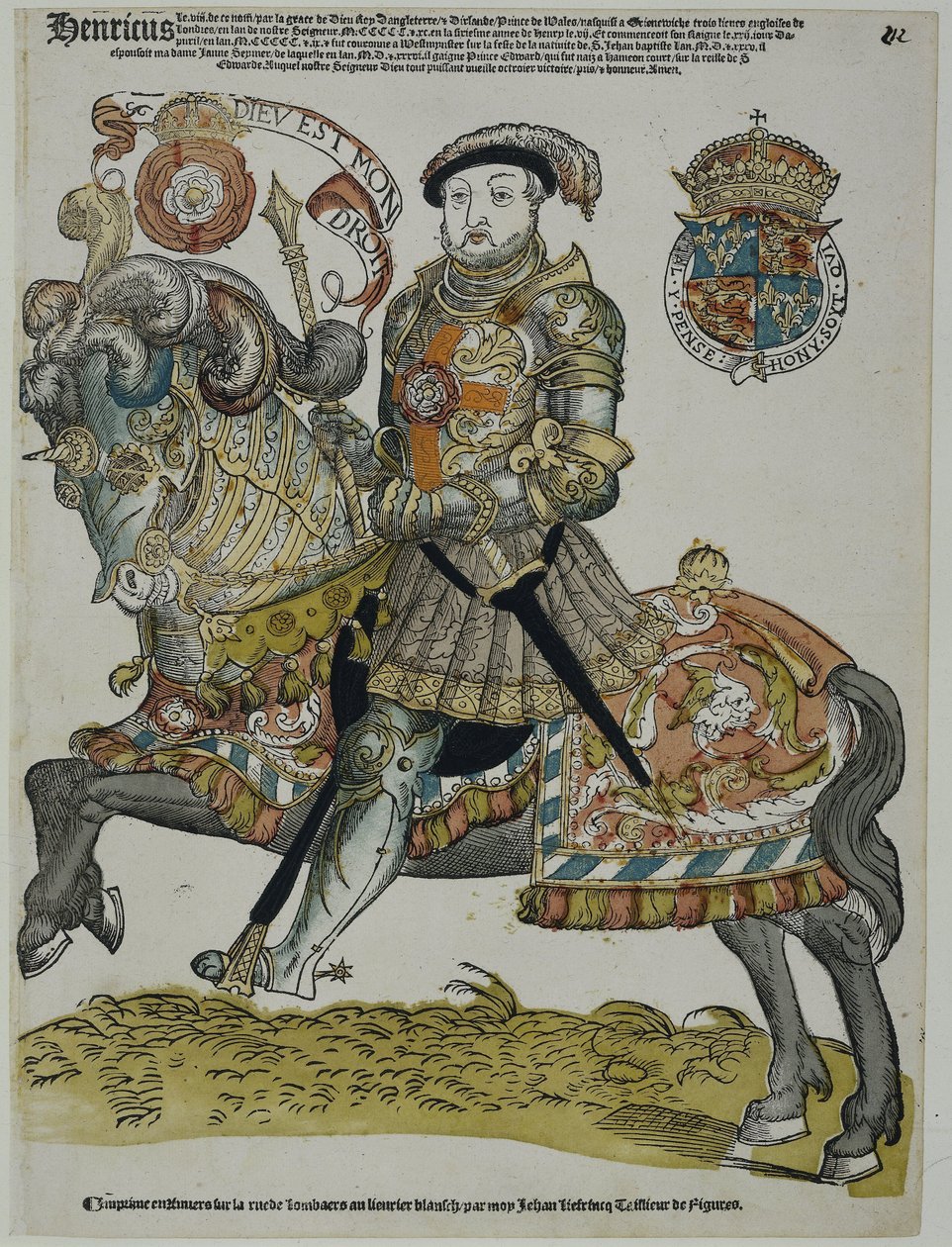 Portræt af Henrik VIII af England af Cornelis Anthonisz. (manner of)