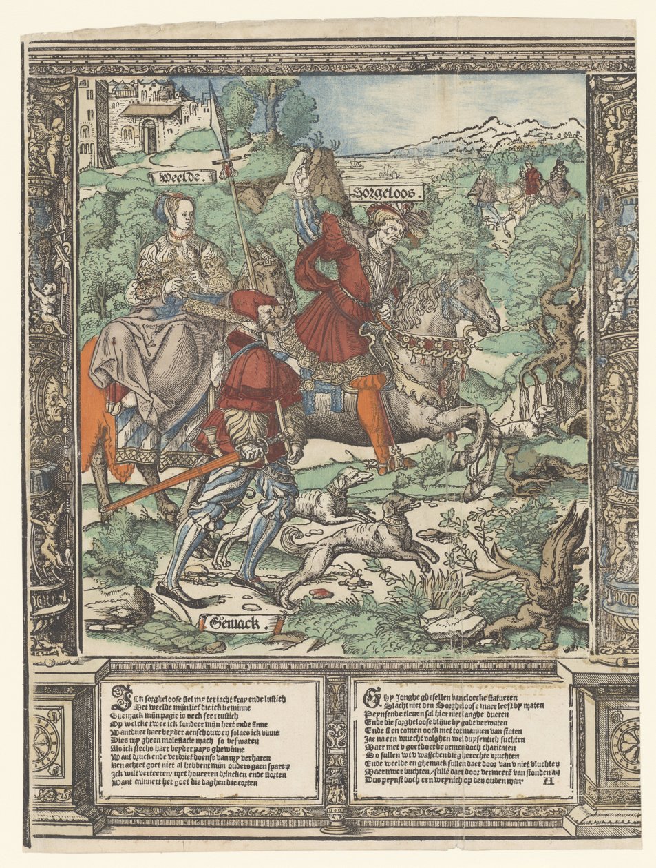 Jagten The Story of Sorgheloos (serietitel) af Cornelis Anthonisz.