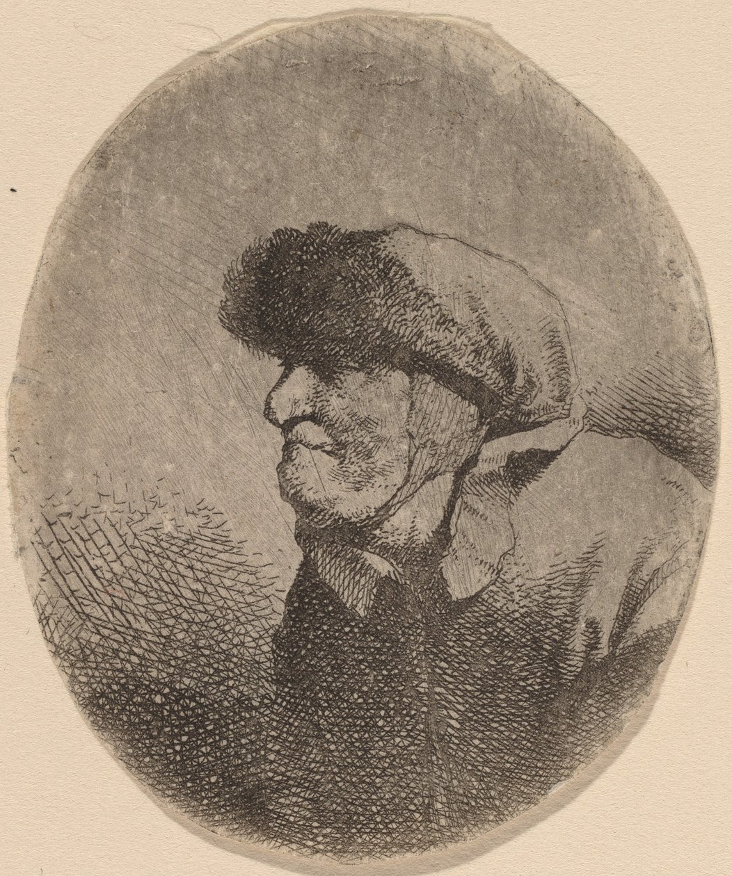 Buste af en gammel kvinde af Cornelis Pietersz Bega