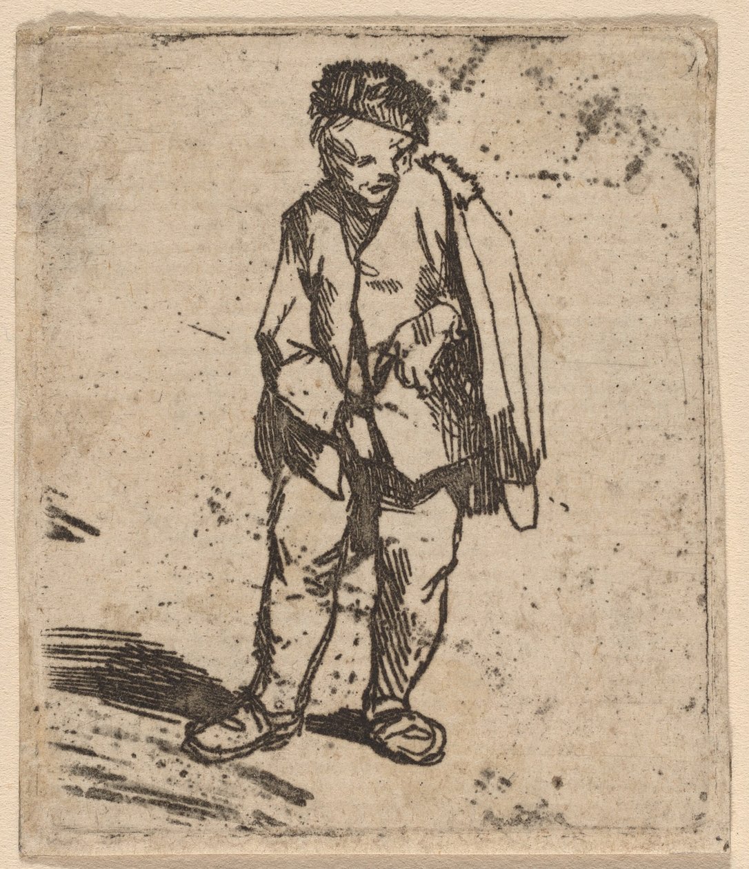 Mand i en kort kappe af Cornelis Pietersz Bega