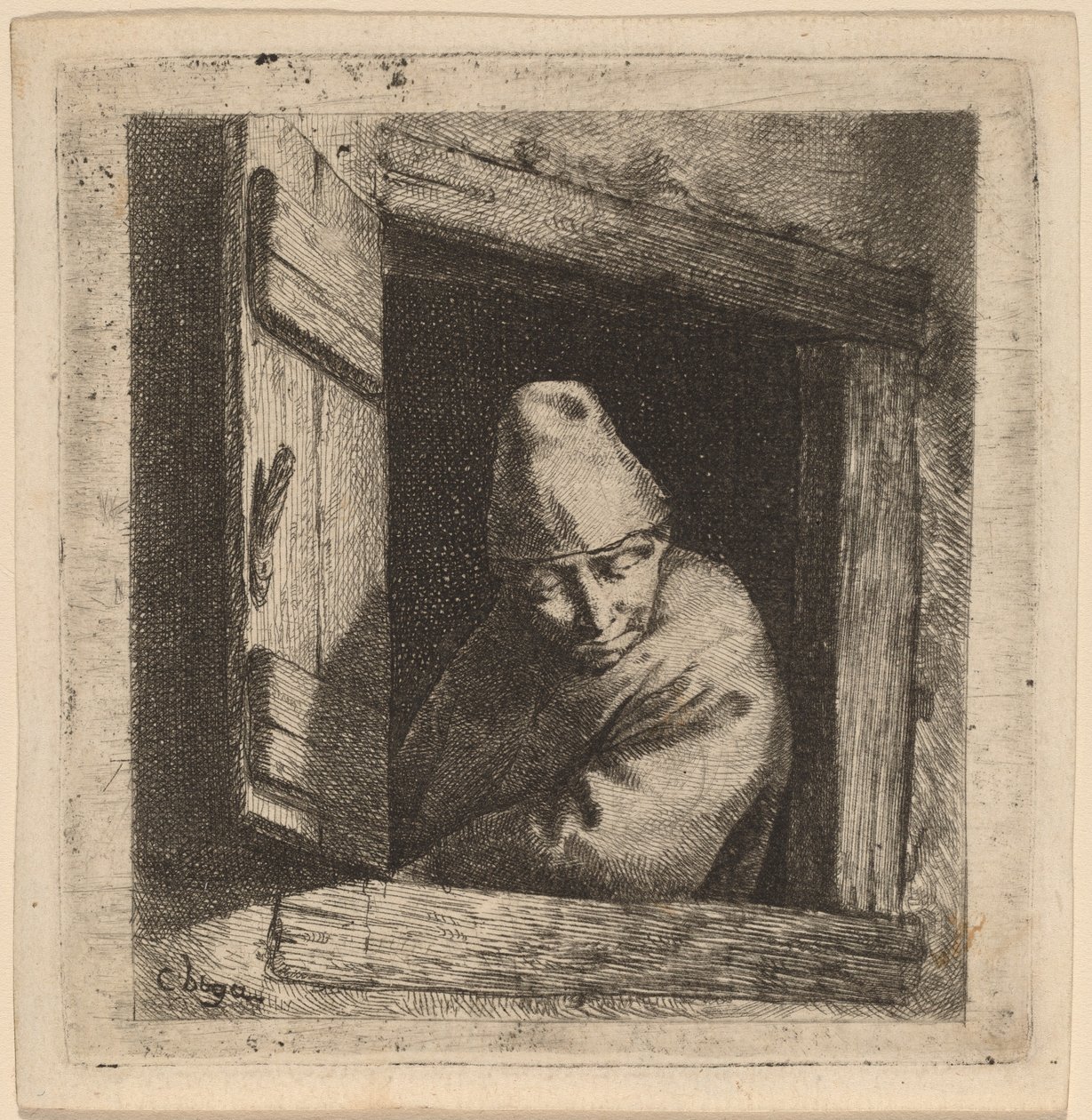 Bonden i et vindue af Cornelis Pietersz Bega