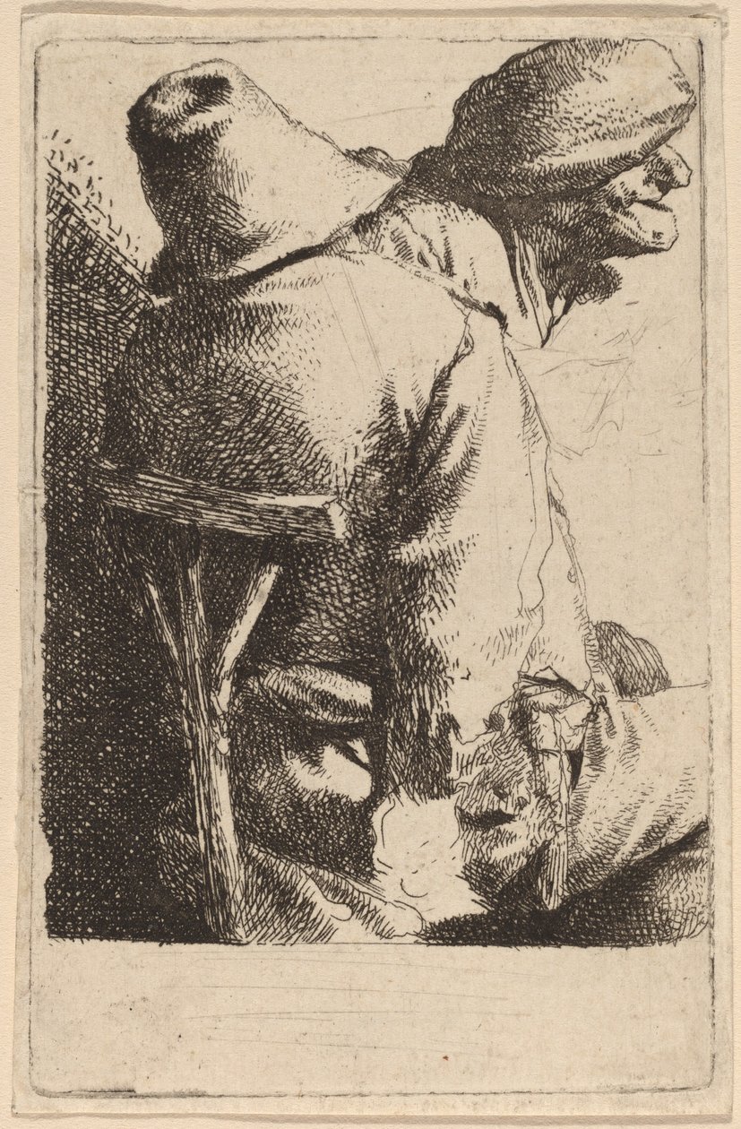 Den siddende Bonde og hans Hustru af Cornelis Pietersz Bega