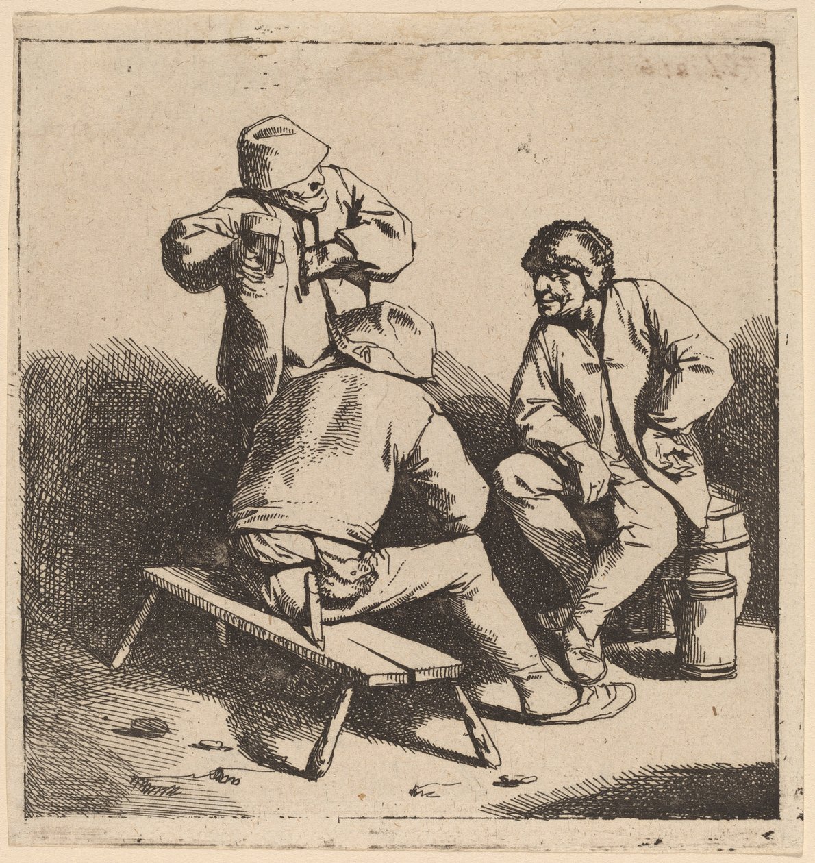 De tre drikker af Cornelis Pietersz Bega