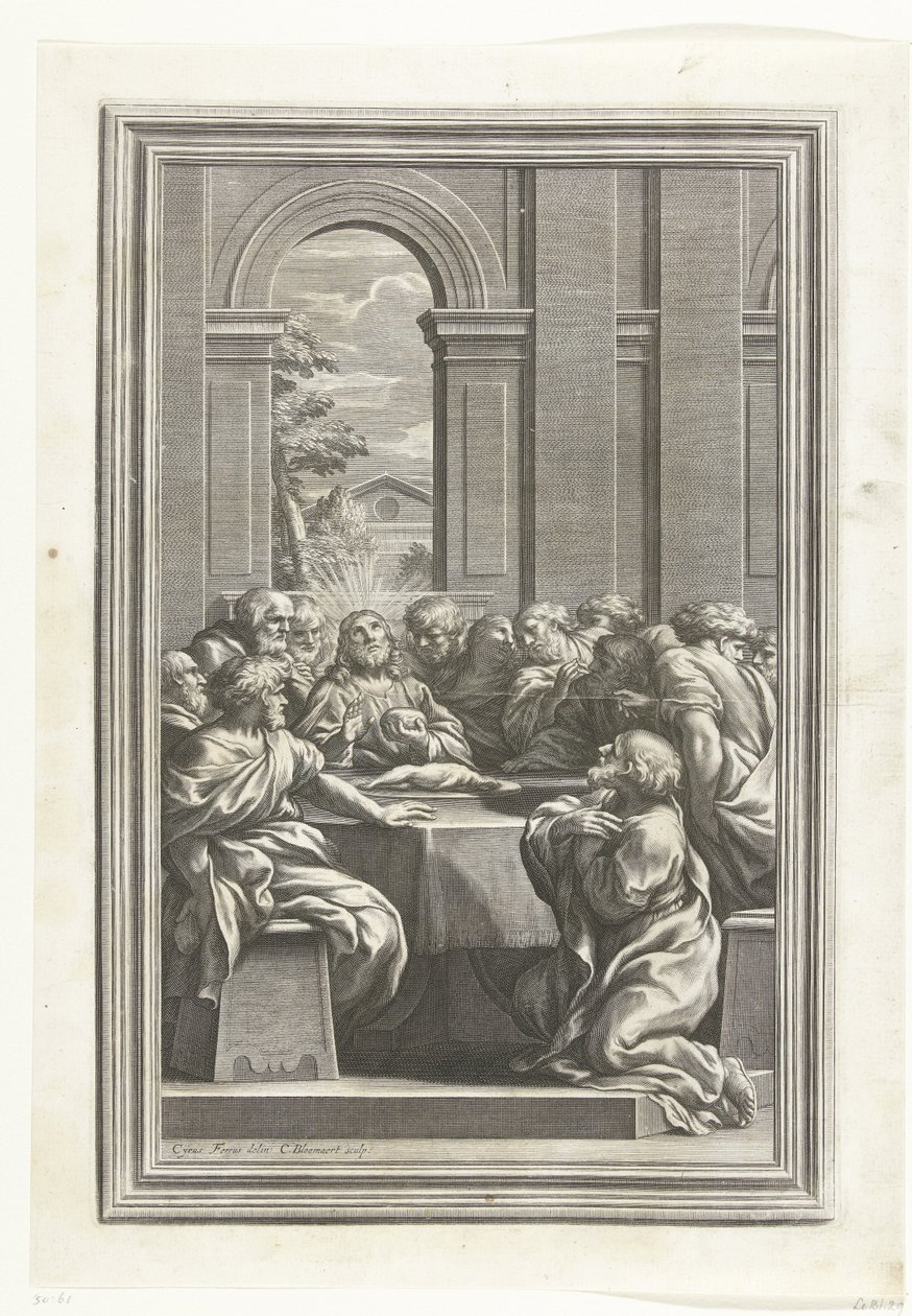 Sidste aftensmad af Cornelis Bloemaert (II)