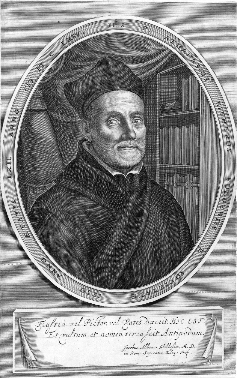 Afbildet person: Athanasius Kircher af Cornelis Bloemaert