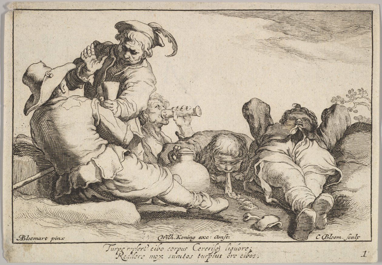 Besættelsens glæder. af Cornelis Bloemaert