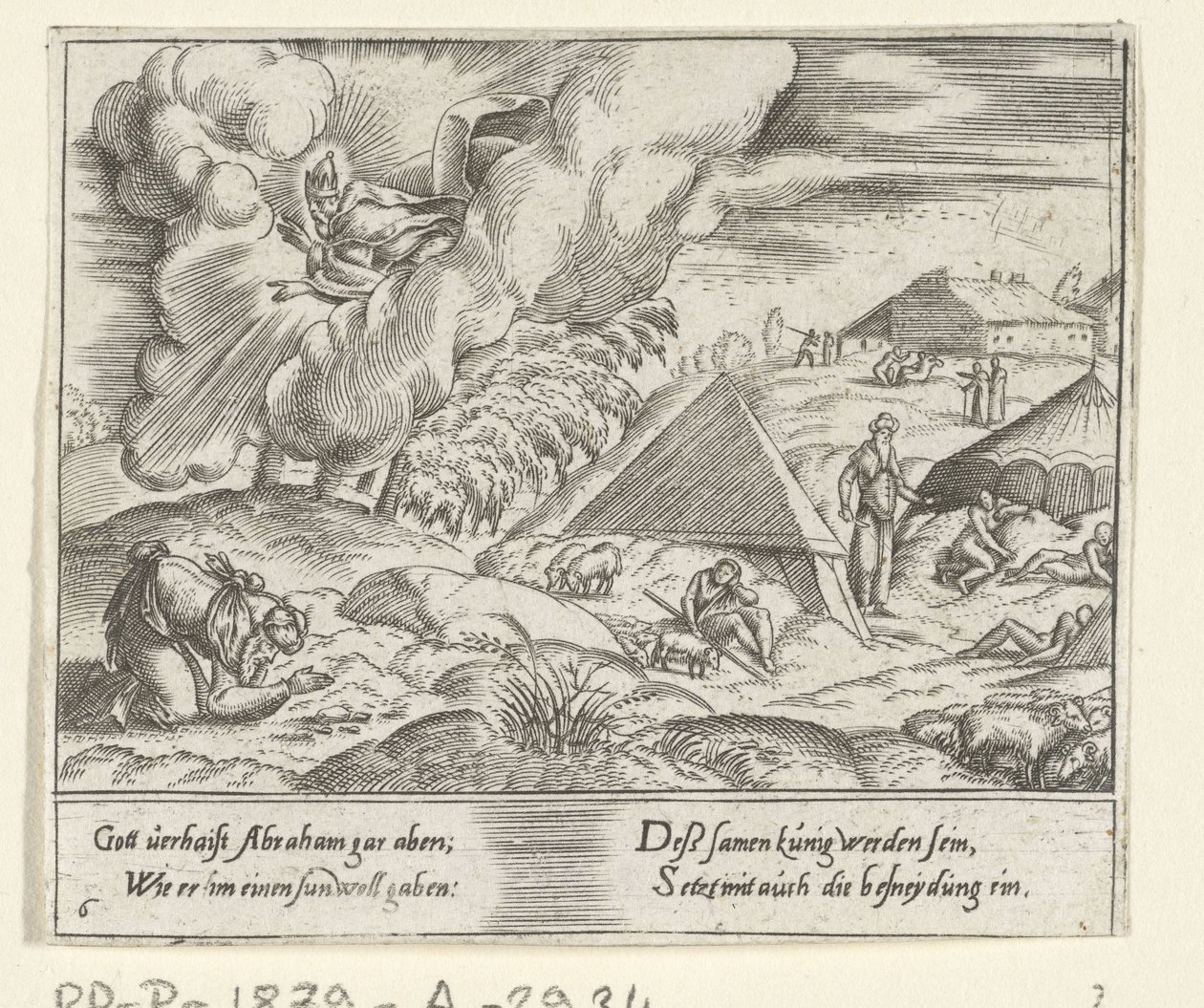 Gud lover Abraham en søn The Life of Abraham (serietitel) af Cornelis Bos