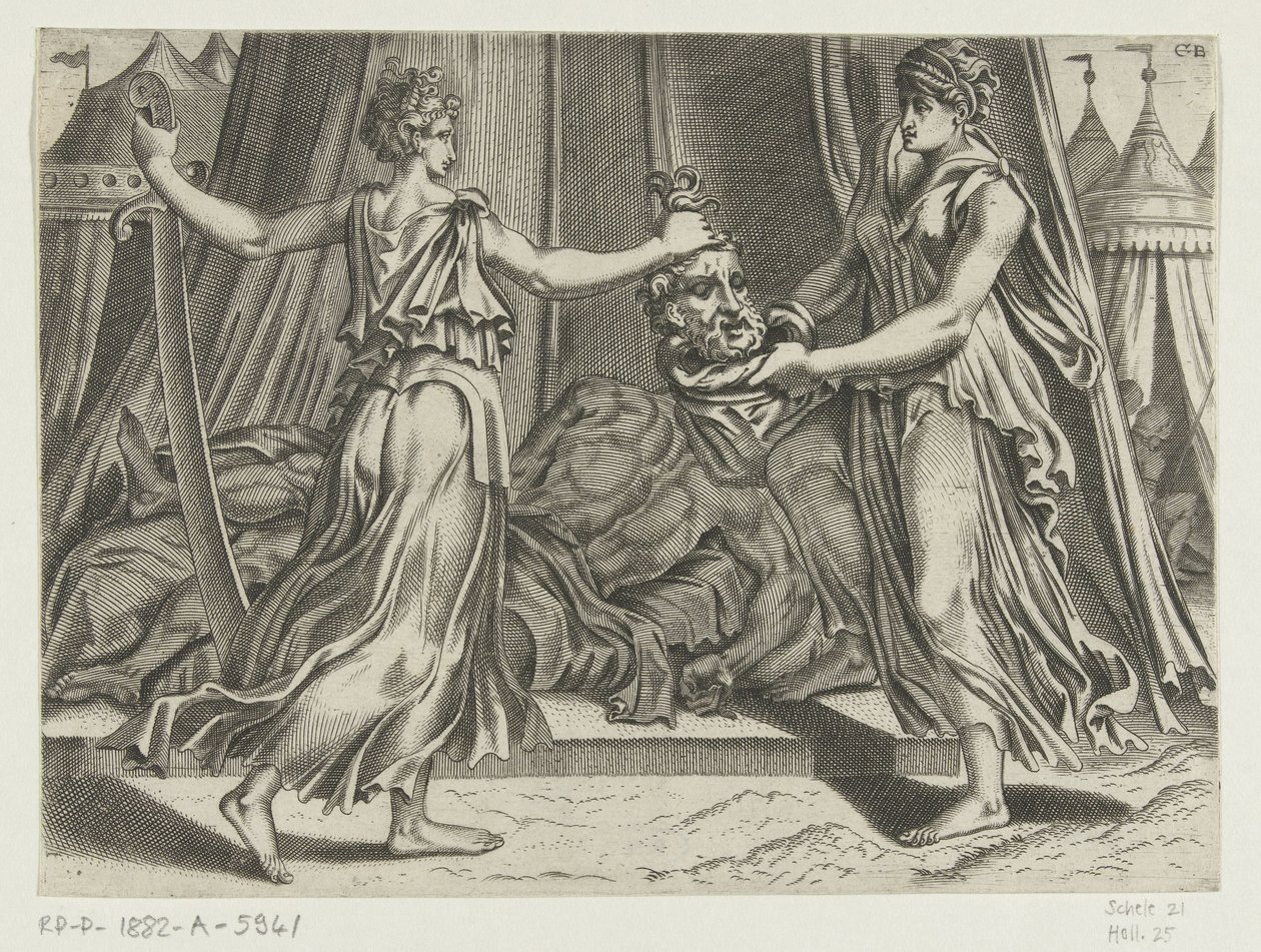Judith med hovedet af Holofernes af Cornelis Bos