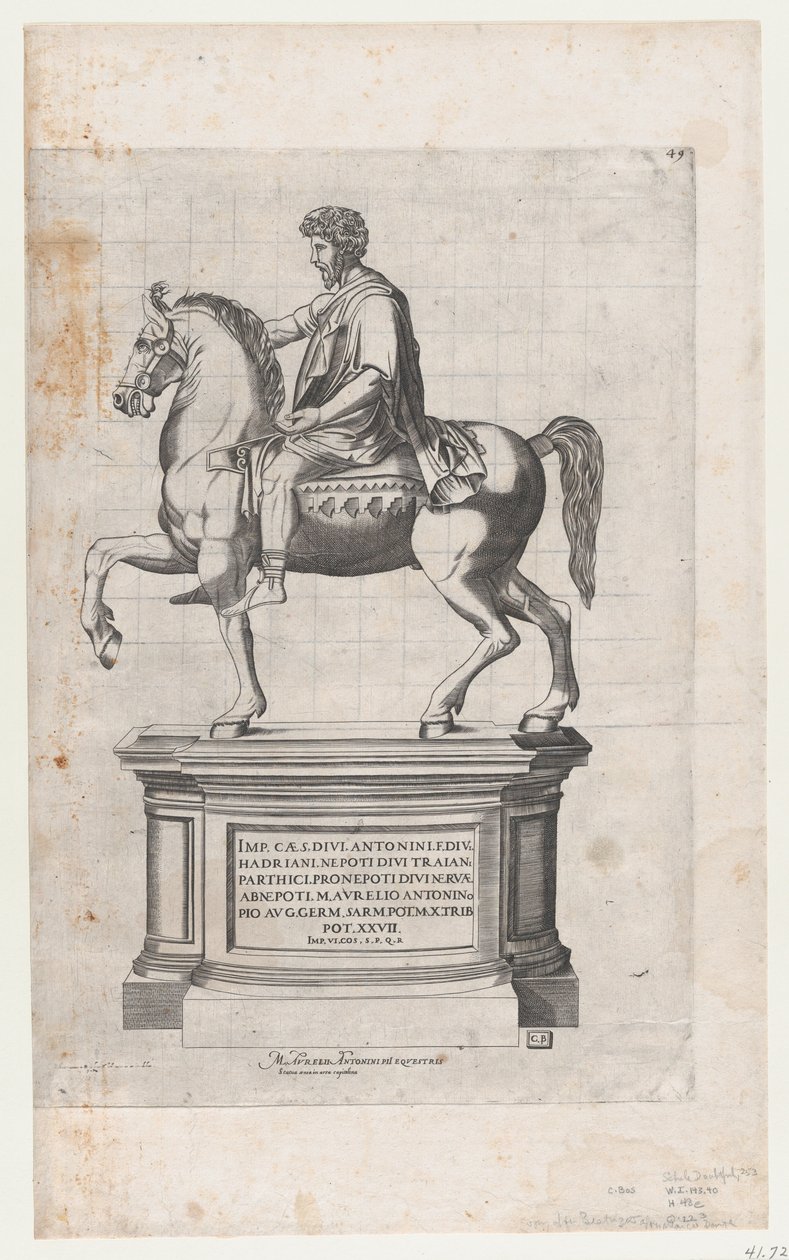 Mirror of Roman Magnificence: Marcus Aurelius, 1500-tallet., 1500-tallet. af Cornelis Bos.