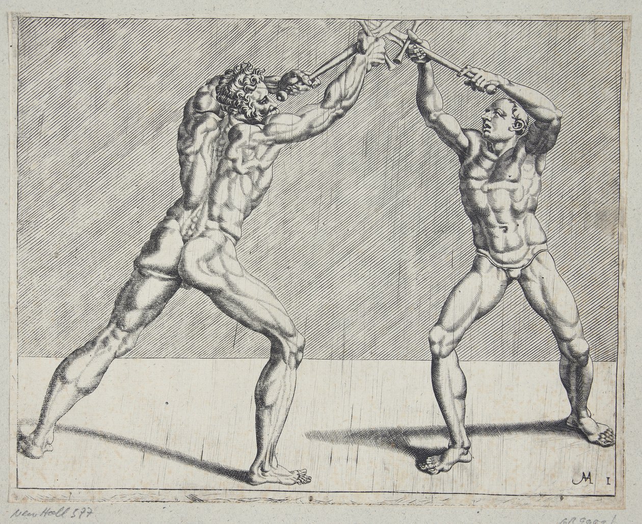 To fægtere af Cornelis Bos