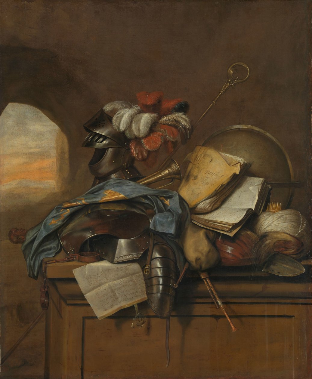 Vanitas Stilleben af Cornelis Brisé