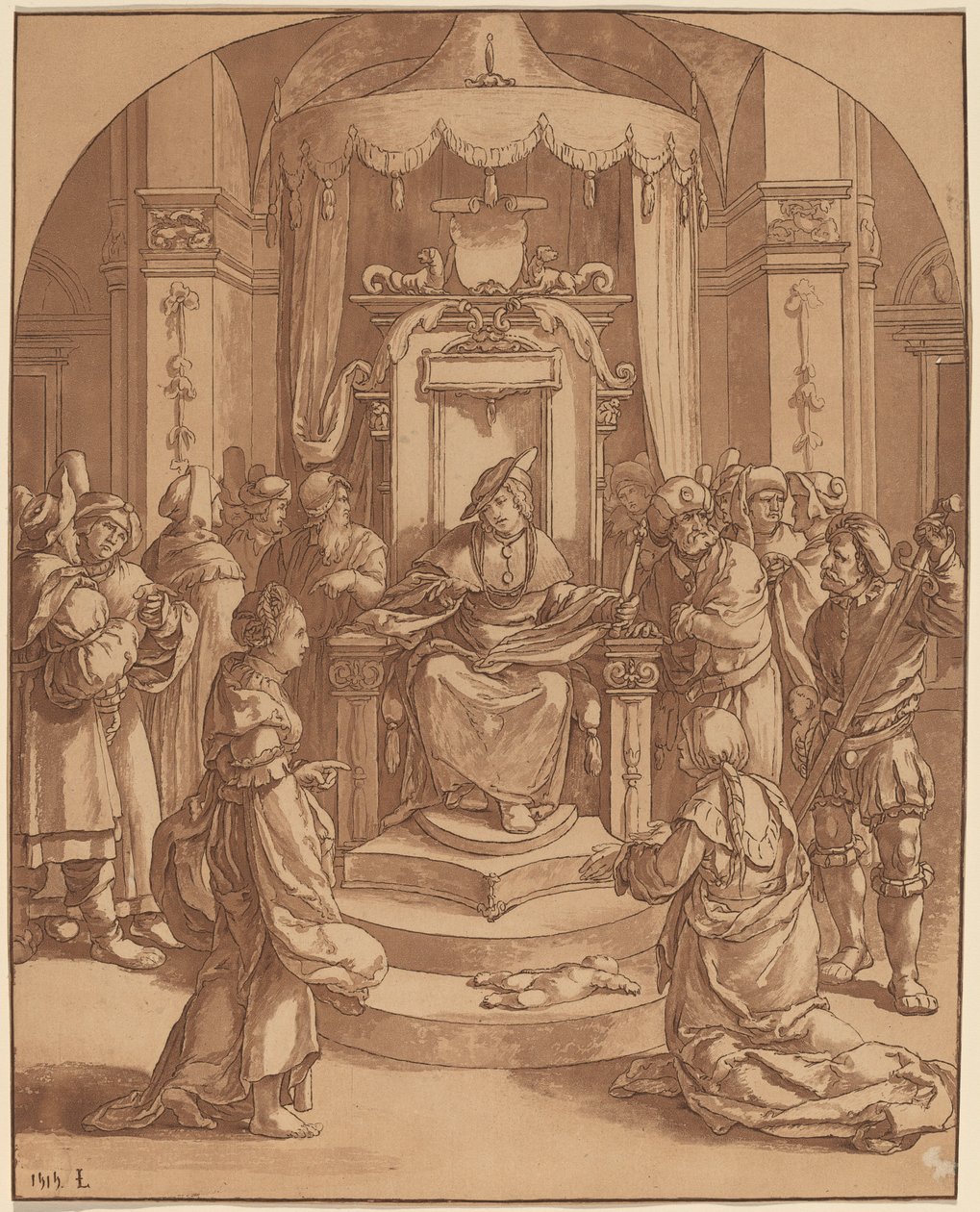 Salomons dom, 1782. af Cornelis Brouwer