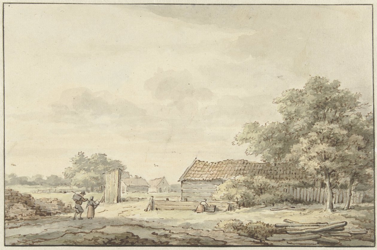 Landskab med gårde af Cornelis Buys