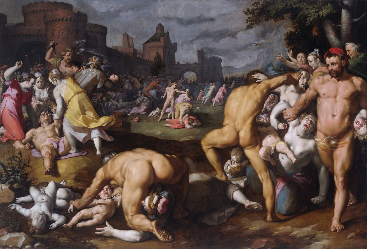 Massakren på de uskyldige, 1590 af Cornelis Cornelisz. Haarlem van